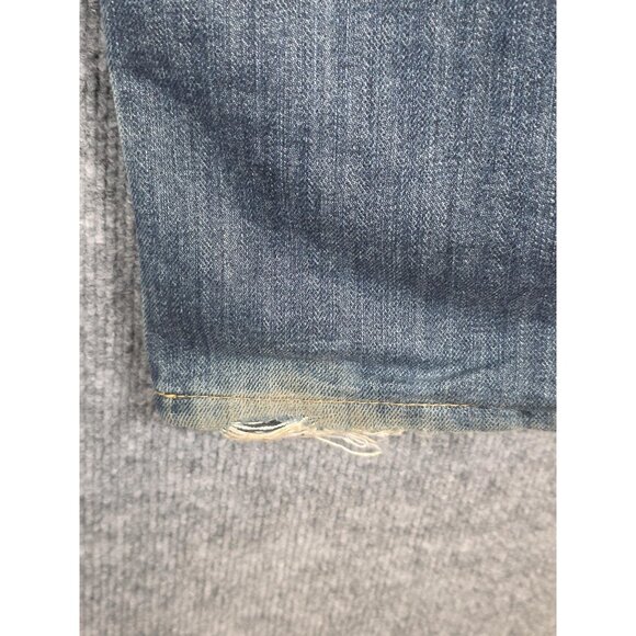 Carhartt Jeans Mens 33x30 Blue Relaxed Fit Fleece Lined Workwear Distressed - Picture 10 of 13